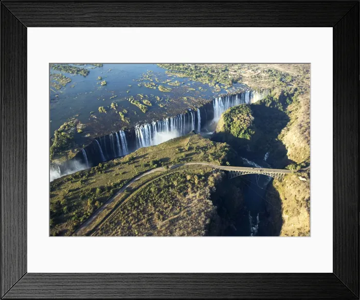 Framed Print : Victoria Falls, Zimbabwe  /  Zambia