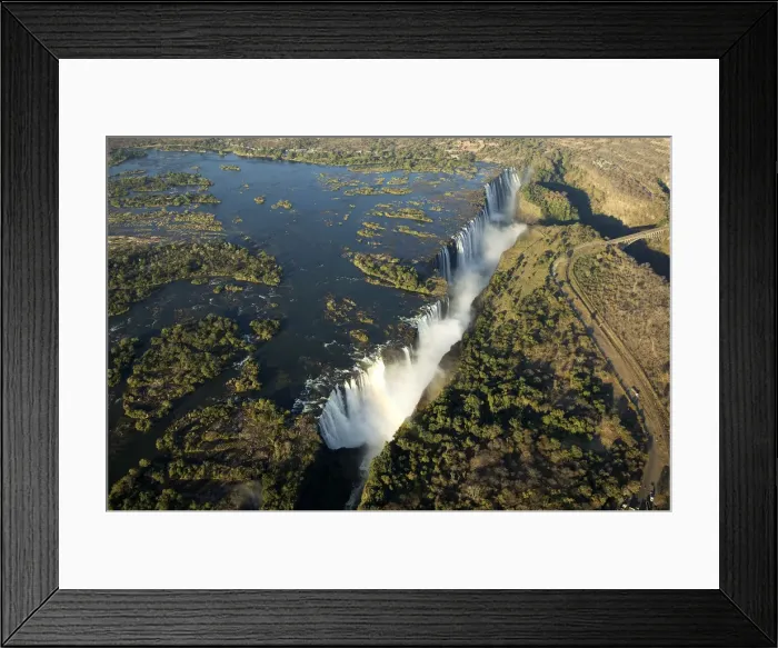 Framed Print : Victoria Falls, Zimbabwe  /  Zambia