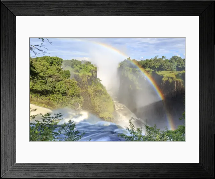 Framed Print : Zimbabwe, Victoria Falls, Victoria Falls National Park during rainy season (UNESCO Site) Framed Print : Zimbabwe, Victoria Falls, Victoria Falls National Park during rainy season (UNESCO Site)