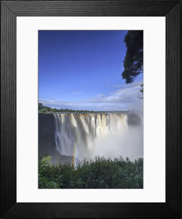 Framed Print : Zimbabwe, Victoria Falls, Victoria Falls National Park during rainy season (UNESCO Site) Framed Print : Zimbabwe, Victoria Falls, Victoria Falls National Park during rainy season (UNESCO Site)