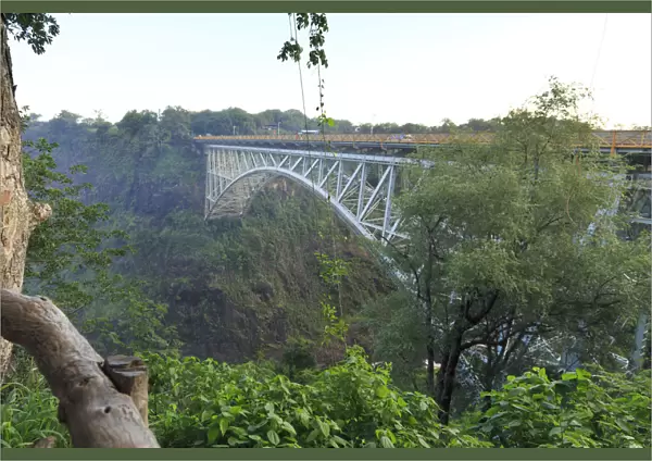 Zimbabwe, Victoria Falls, Victoria Falls Bridge linking Zambia with Zimbabwe over