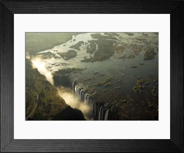 Framed Print : Victoria Falls, Zimbabwe  /  Zambia