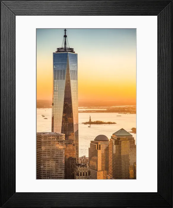 Framed Print : One World Trade Center, Lower Manhattan, New York City, New York, USA