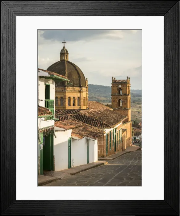 Framed Print : Cathedral of Barichara, Barichara, Santander, Colombia, South America