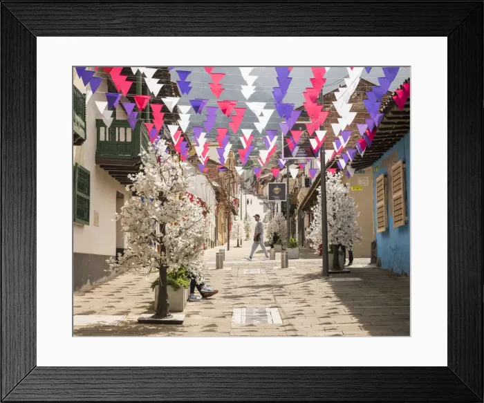 Framed Print : Street Scene, La Candelaria, Bogota, Cundinamarca, Colombia, South America Framed Print : Street Scene, La Candelaria, Bogota, Cundinamarca, Colombia, South America