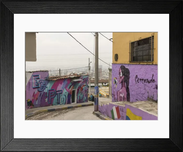 Framed Print : Egipto Favela, Bogota, Cundinamarca, Colombia, South America Framed Print : Egipto Favela, Bogota, Cundinamarca, Colombia, South America