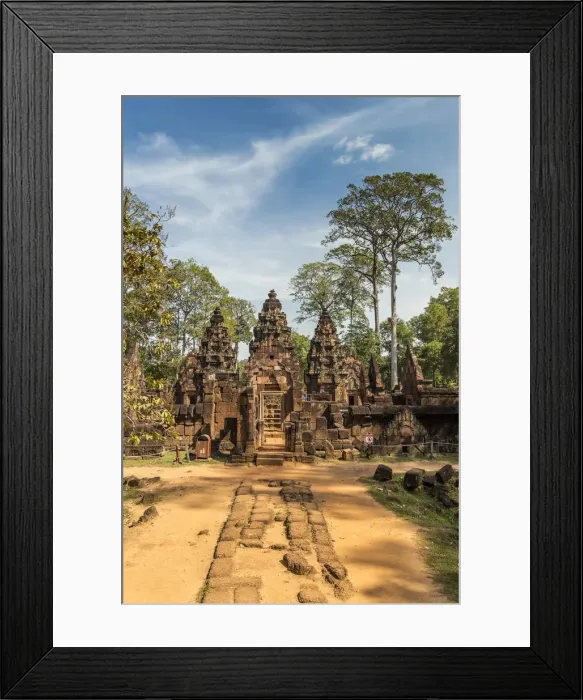 Framed Print : Cambodia, Siem Reap, Angkor Wat Complex (Unesco Site), Banteay Srei temple Framed Print : Cambodia, Siem Reap, Angkor Wat Complex (Unesco Site), Banteay Srei temple