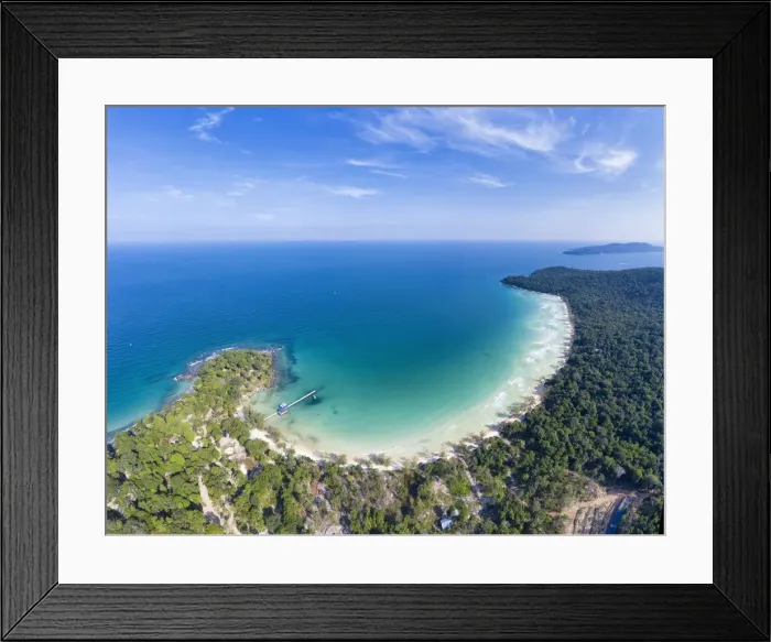 Framed Print : Cambodia, Sihanoukville, Koh Rong Samloem Island, Lazy Beach Framed Print : Cambodia, Sihanoukville, Koh Rong Samloem Island, Lazy Beach
