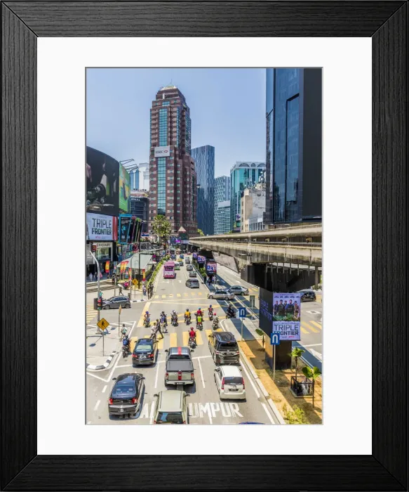 Framed Print : Bukit Bintang, Kuala Lumpur, Malaysia