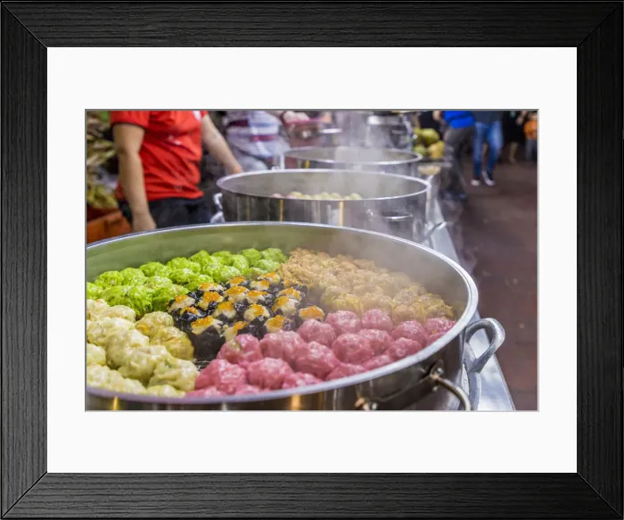Framed Print : Jalan Alor Night Food Market, Bukit Bintang, Kuala Lumpur, Malaysia