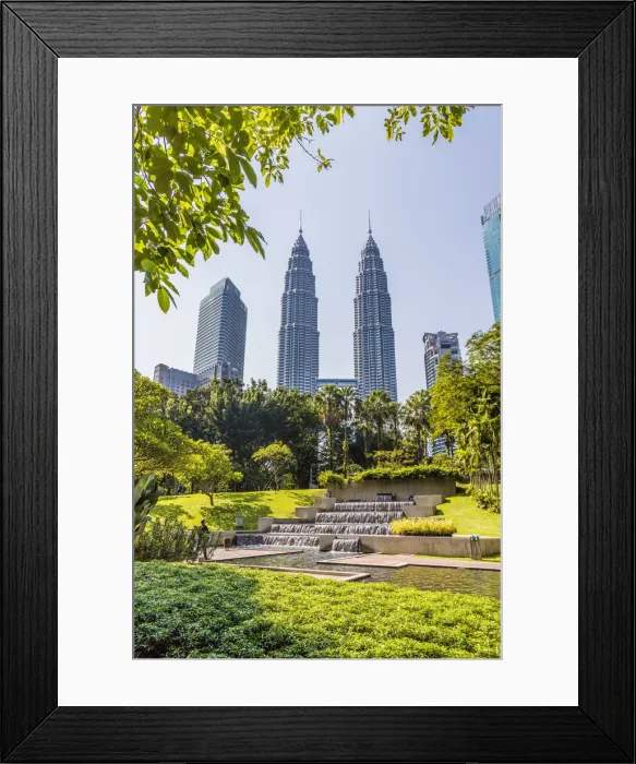 Framed Print : Petronas Twin Towers from KLCC Park, Kuala Lumpur, Malaysia, South East Asia, Asia Framed Print : Petronas Twin Towers from KLCC Park, Kuala Lumpur, Malaysia, South East Asia, Asia