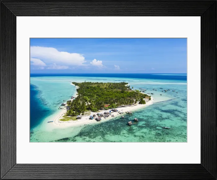 Framed Print : Still houses of the Bajau Laut sea gypsies, Bodgaya Island, Tun Sakaran Marine Park Framed Print : Still houses of the Bajau Laut sea gypsies, Bodgaya Island, Tun Sakaran Marine Park