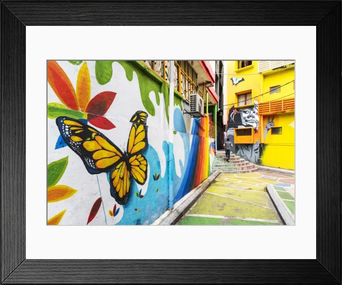 Framed Print : Street Art, Kuala Lumpur, Malaysia, South East Asia