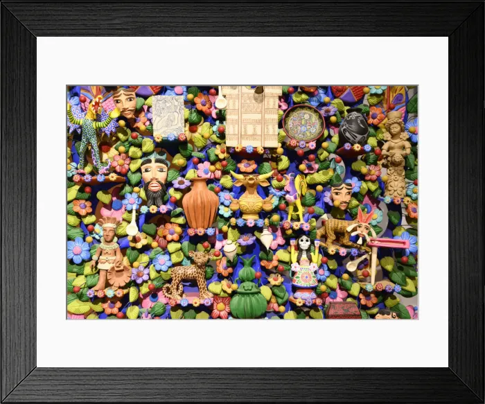 Framed Print : Local artworks, Yucatan, Mexico Framed Print : Local artworks, Yucatan, Mexico