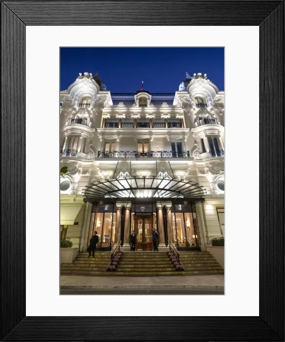 Framed Print : Hotel de Paris Monte-Carlo at Night, Monte Carlo, Monaco Framed Print : Hotel de Paris Monte-Carlo at Night, Monte Carlo, Monaco