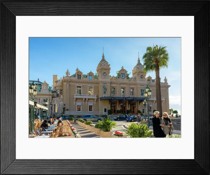 Framed Print : Monte Carlo Casino and Cafe de Paris, Monte Carlo, Monaco Framed Print : Monte Carlo Casino and Cafe de Paris, Monte Carlo, Monaco