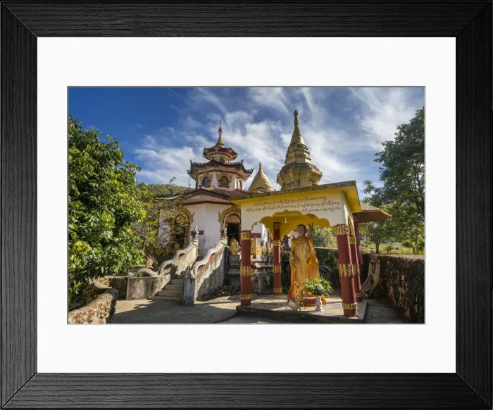Framed Print : Buddha statue at Ko Yin Lay Monastery near Kengtung, Mong La, Mong La Township Framed Print : Buddha statue at Ko Yin Lay Monastery near Kengtung, Mong La, Mong La Township