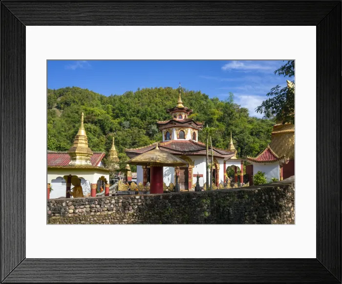 Framed Print : Ko Yin Lay Monastery near Kengtung, Mong La, Mong La Township, Kengtung District Framed Print : Ko Yin Lay Monastery near Kengtung, Mong La, Mong La Township, Kengtung District