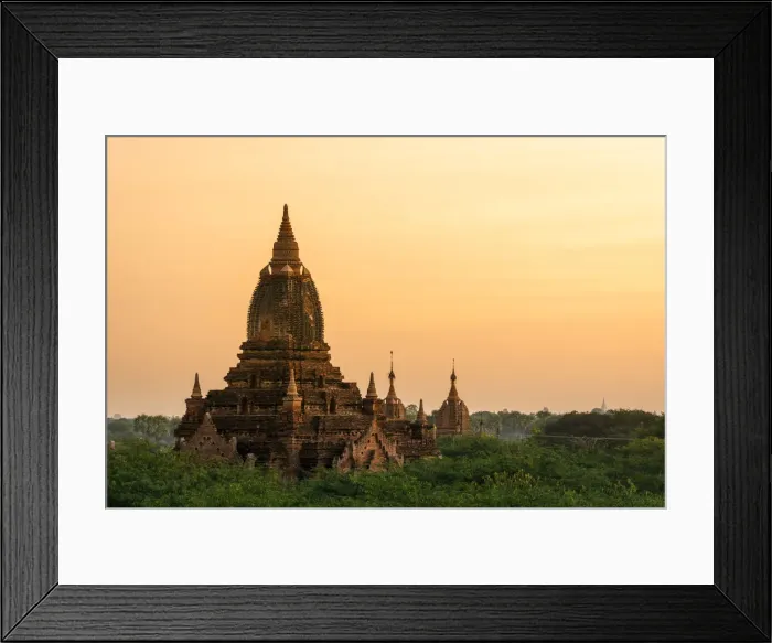 Framed Print : Old pagoda amidst trees against orange sky during sunrise, Bagan, Mandalay Region Framed Print : Old pagoda amidst trees against orange sky during sunrise, Bagan, Mandalay Region