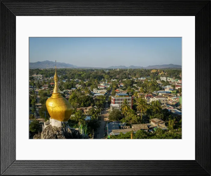 Framed Print : View of Loikaw taken from Taung Kwe Pagoda, Loikaw District, Kayah State, Myanmar Framed Print : View of Loikaw taken from Taung Kwe Pagoda, Loikaw District, Kayah State, Myanmar