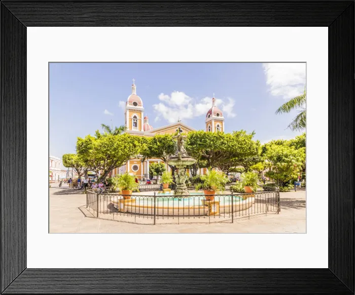 Framed Print : Central Park and the Cathedral of Our Lady of the Assumption, Granada, Nicaragua Framed Print : Central Park and the Cathedral of Our Lady of the Assumption, Granada, Nicaragua