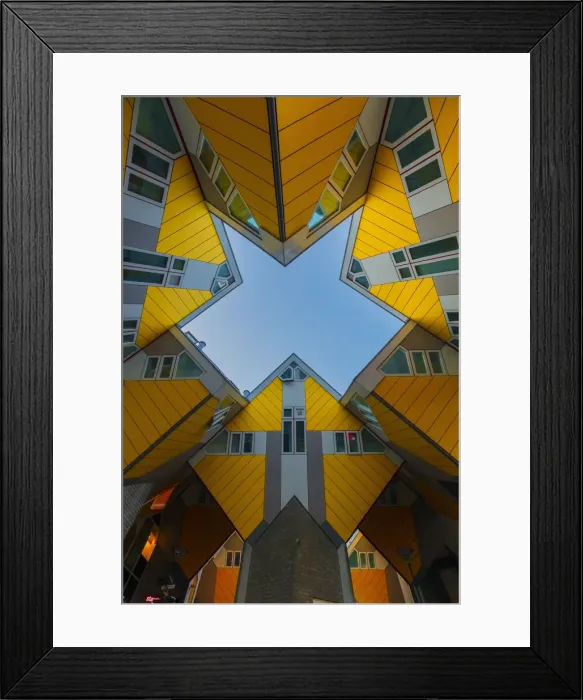 Framed Print : Cubic Houses (Kubuswoning) by Piet Blom, Rotterdam, Holland / Netherlands Framed Print : Cubic Houses (Kubuswoning) by Piet Blom, Rotterdam, Holland / Netherlands