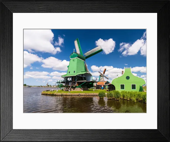 Framed Print : The Zaanse Schans - an open air conservation area and museum on the east bank of the Zaan Framed Print : The Zaanse Schans - an open air conservation area and museum on the east bank of the Zaan