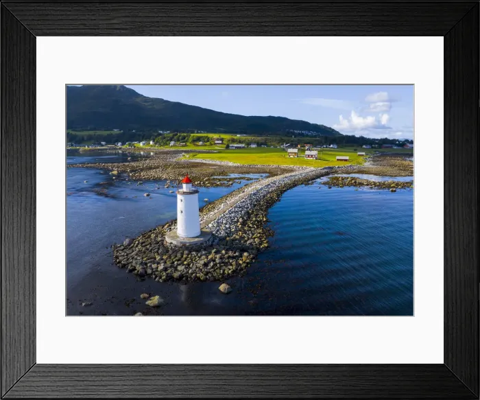 Framed Print : Hogsteinen lighthouse, Godoya island, More og Romsdal, Norway Framed Print : Hogsteinen lighthouse, Godoya island, More og Romsdal, Norway