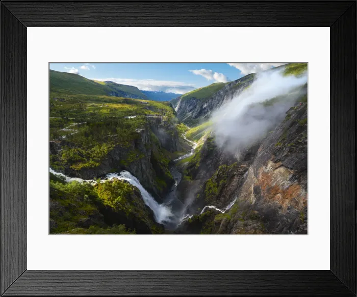 Framed Print : Voringfossen waterfall, Hordaland, Norway