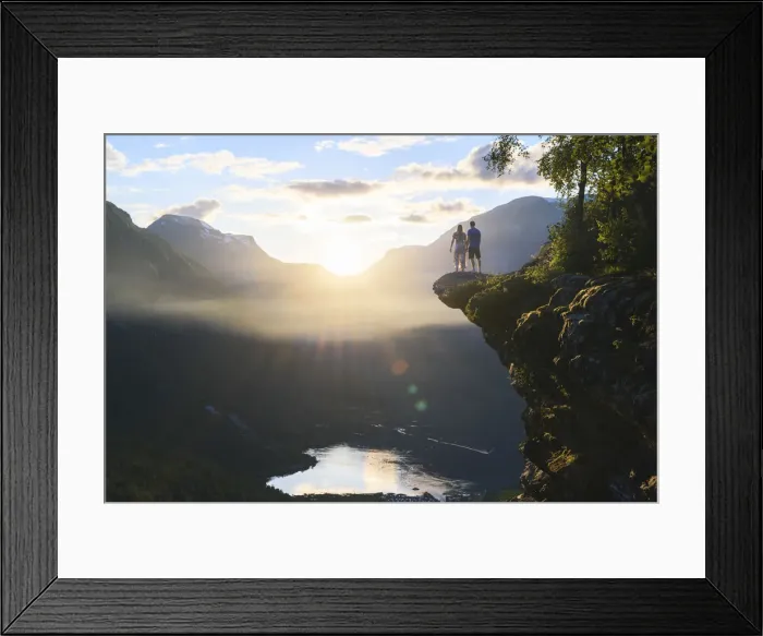 Framed Print : Tourists admiring the Geirangerfjord, a UNESCO site. More og Romsdal, Norway Framed Print : Tourists admiring the Geirangerfjord, a UNESCO site. More og Romsdal, Norway
