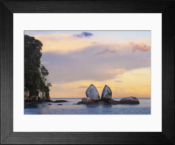 Framed Print : Sunset at Split Apple Rock, Tasman, New Zealand Framed Print : Sunset at Split Apple Rock, Tasman, New Zealand