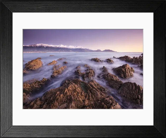 Framed Print : Sunrise at Kaikoura, Canterbury, New Zealand