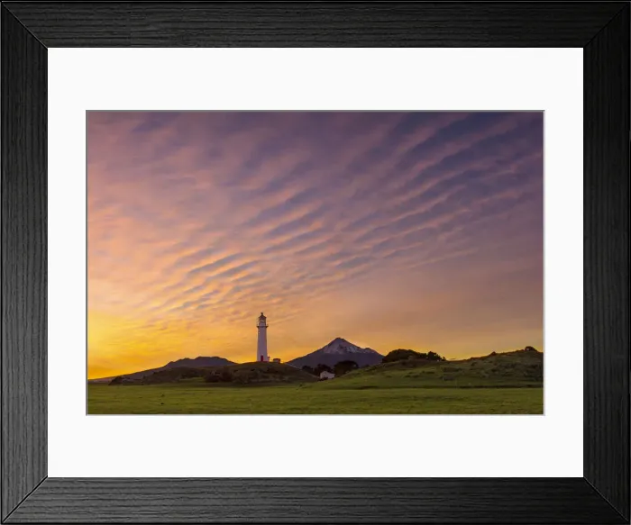 Framed Print : Unusual cloud formations at sunrise, from Cape Egmont lighthouse, Taranaki, New Zealand Framed Print : Unusual cloud formations at sunrise, from Cape Egmont lighthouse, Taranaki, New Zealand