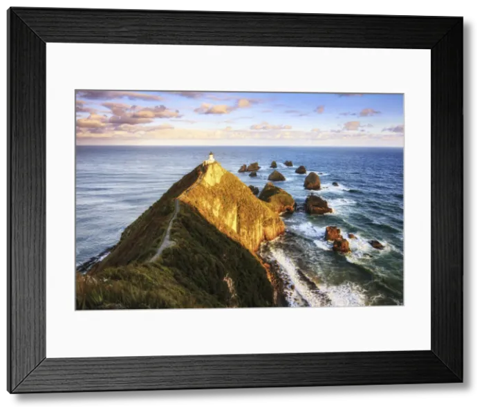Framed Print : Sunrise at Nugget Point Lighthouse, New Zealand Framed Print : Sunrise at Nugget Point Lighthouse, New Zealand