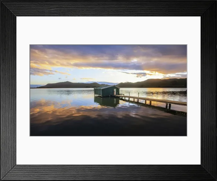 Framed Print : Old boat shed at Hoopers Inlet, Otago Peninsula, New Zealand Framed Print : Old boat shed at Hoopers Inlet, Otago Peninsula, New Zealand