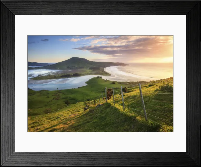 Framed Print : Sunrise from Sandymount, Otago Peninsula, New Zealand Framed Print : Sunrise from Sandymount, Otago Peninsula, New Zealand