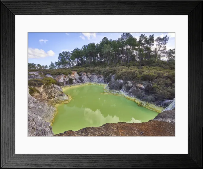 Framed Print : Devils Bath, Rotorua, New Zealand Framed Print : Devils Bath, Rotorua, New Zealand