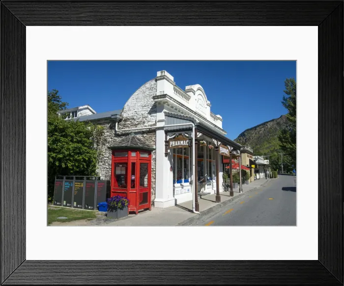 Framed Print : Old Pharmacy store on Buckingham Street in Arrowtown mining town Framed Print : Old Pharmacy store on Buckingham Street in Arrowtown mining town