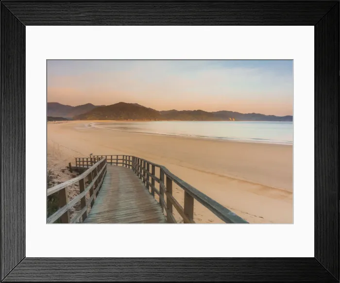Framed Print : Awaroa Inlet along the Abel Tasman national park at sunrise, South Island, New Zealand Framed Print : Awaroa Inlet along the Abel Tasman national park at sunrise, South Island, New Zealand