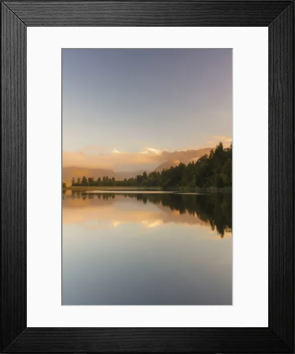 Framed Print : Lake Matheson and the Southern Alps, West Coast, South Island, New Zealand Framed Print : Lake Matheson and the Southern Alps, West Coast, South Island, New Zealand