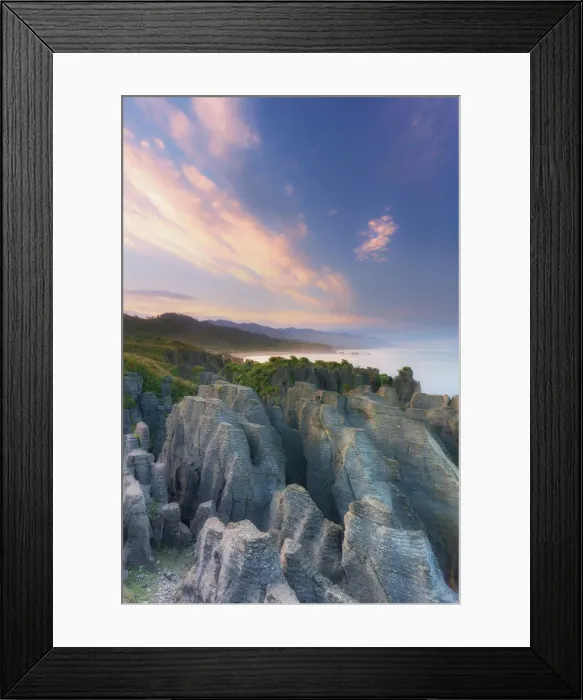 Framed Print : Rock formations called Pancake Roacks at Punakaiki West Coast, South Island, New Zealand Framed Print : Rock formations called Pancake Roacks at Punakaiki West Coast, South Island, New Zealand