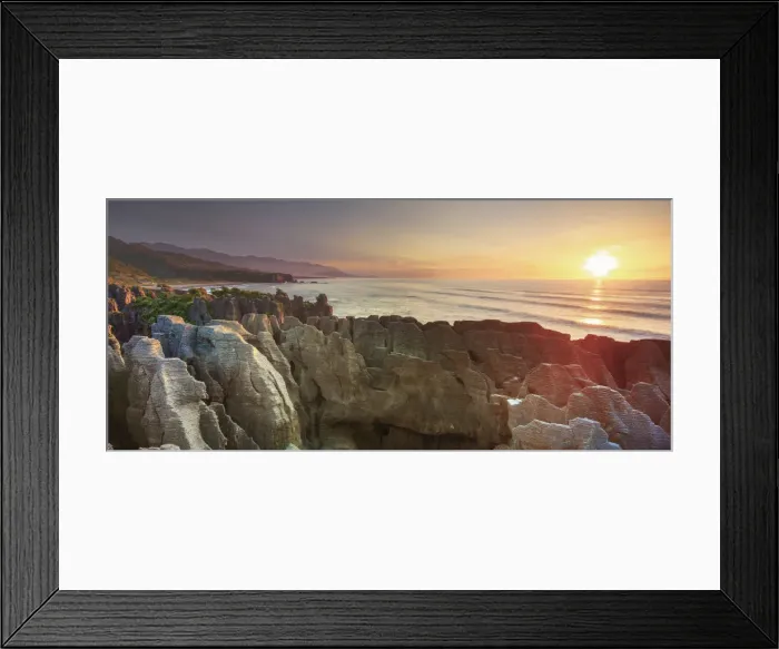 Framed Print : Rock formations called Pancake Roacks at Punakaiki along the southern island west coast Framed Print : Rock formations called Pancake Roacks at Punakaiki along the southern island west coast