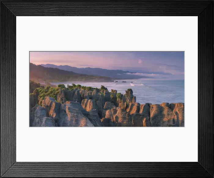 Framed Print : Rock formations called Pancake Roacks at Punakaiki along the southern island west coast Framed Print : Rock formations called Pancake Roacks at Punakaiki along the southern island west coast