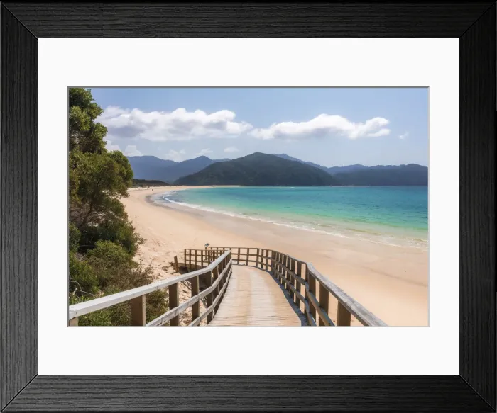 Framed Print : Awaroa Inlet along the Abel Tasman national park at sunrise, South Island, New Zealand Framed Print : Awaroa Inlet along the Abel Tasman national park at sunrise, South Island, New Zealand