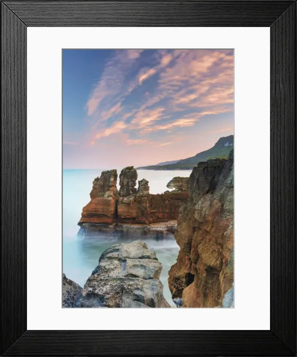 Framed Print : Rock formations called Pancake Roacks at Punakaiki West Coast, South Island, New Zealand Framed Print : Rock formations called Pancake Roacks at Punakaiki West Coast, South Island, New Zealand