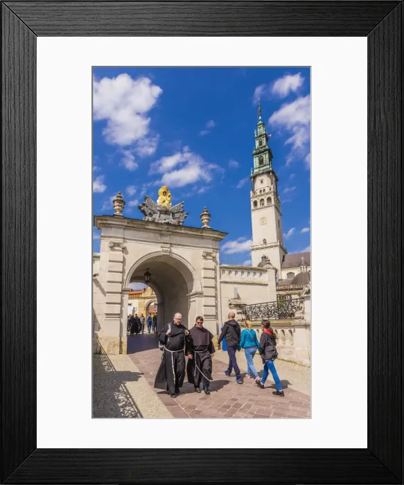 Framed Print : The Jasna Gora Monastery in Czestochowa, Poland