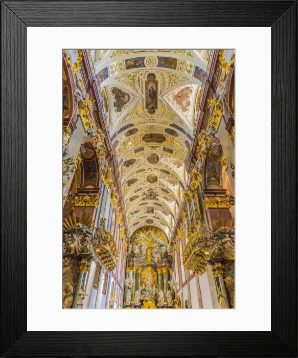 Framed Print : The Jasna Gora Monastery in Czestochowa, Poland. Baroque interior of the Basilica of Framed Print : The Jasna Gora Monastery in Czestochowa, Poland. Baroque interior of the Basilica of