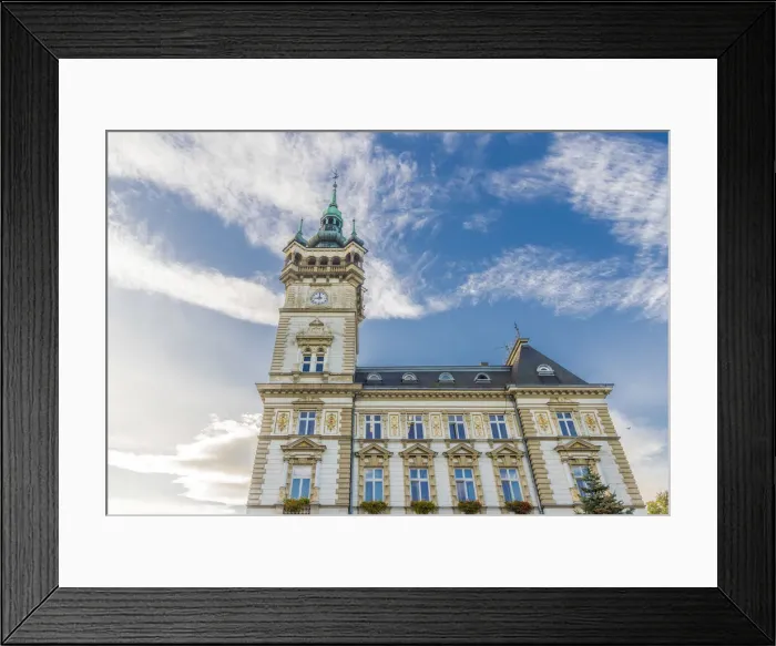 Framed Print : The Town Hall in Bielsko Biala, Silesian Voivodeship, Poland Framed Print : The Town Hall in Bielsko Biala, Silesian Voivodeship, Poland