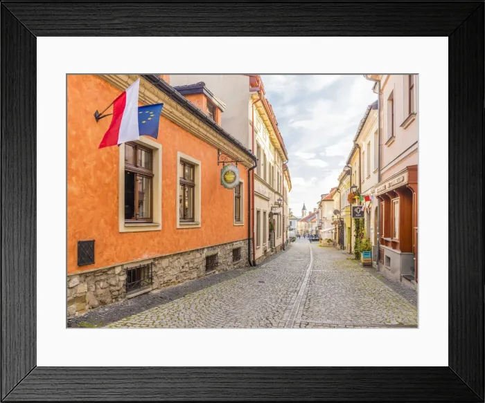 Framed Print : Street scene in Bielsko Biala, Silesian Voivodeship, Poland Framed Print : Street scene in Bielsko Biala, Silesian Voivodeship, Poland