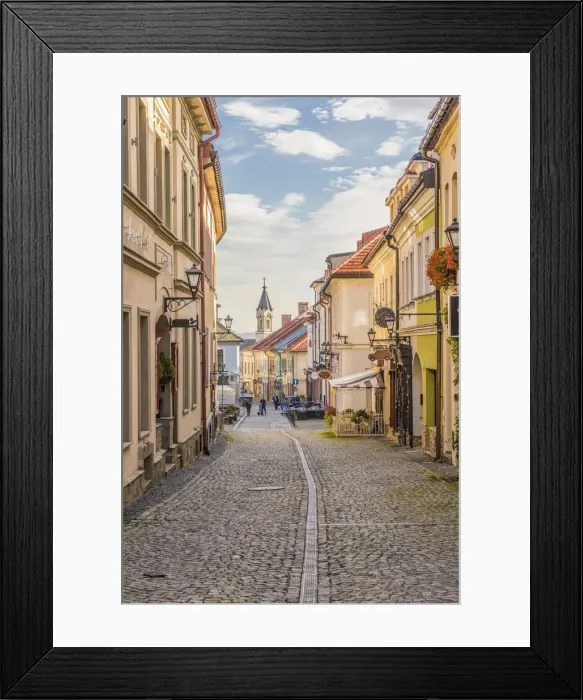 Framed Print : Street scene in Bielsko Biala, Silesian Voivodeship, Poland Framed Print : Street scene in Bielsko Biala, Silesian Voivodeship, Poland